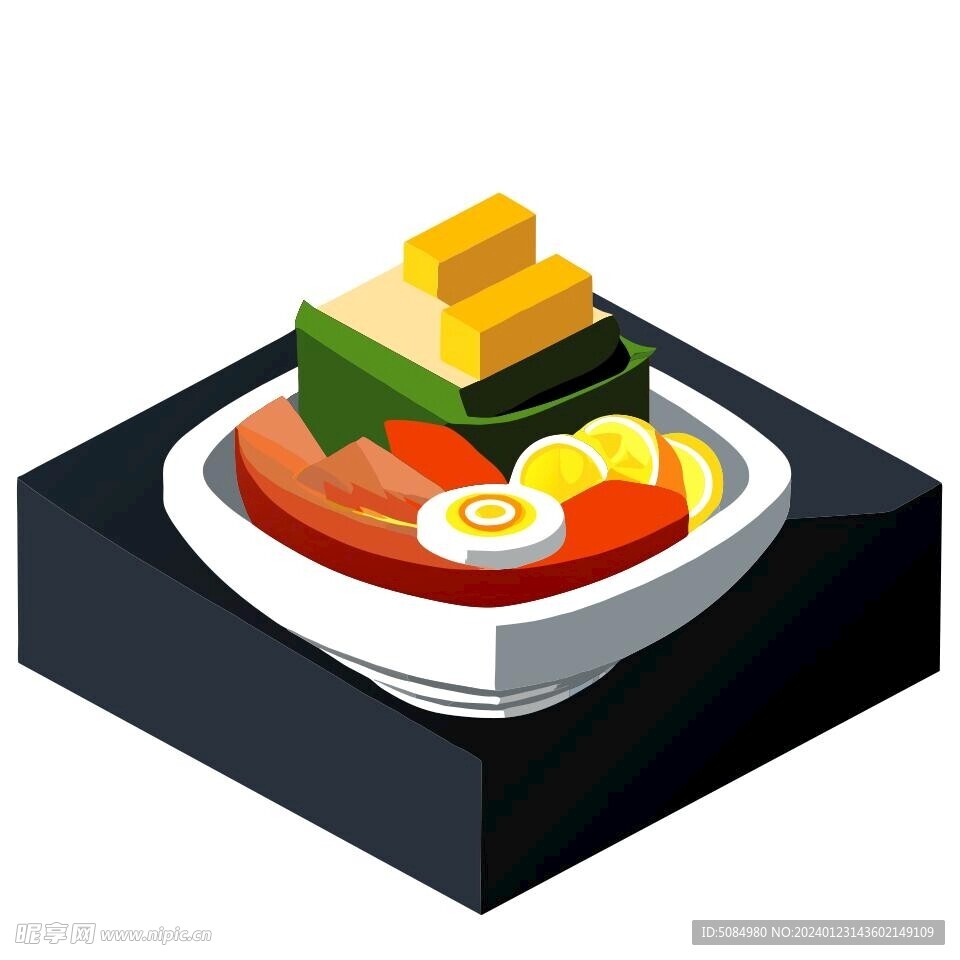 3D视图食物