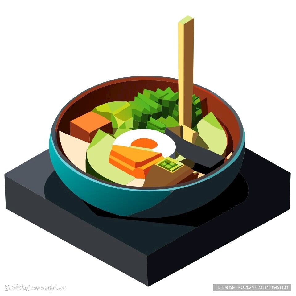 3D食物青菜面