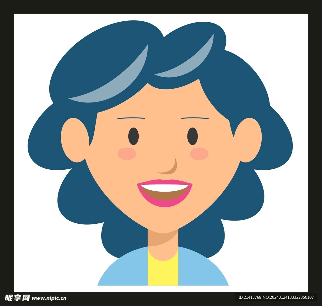 手繪女孩女人