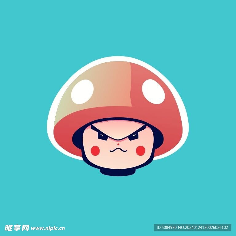 愤怒的蘑菇头像