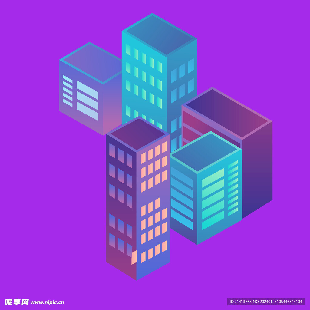手繪樓市建筑