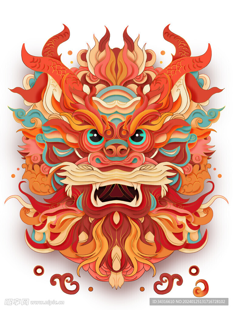 龍年剪紙