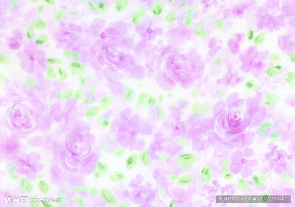 水彩花