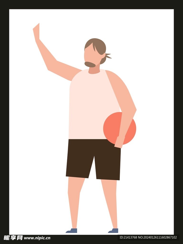 手繪運動人物