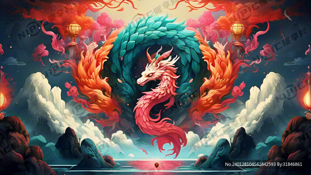 麒麟 色彩鮮艷