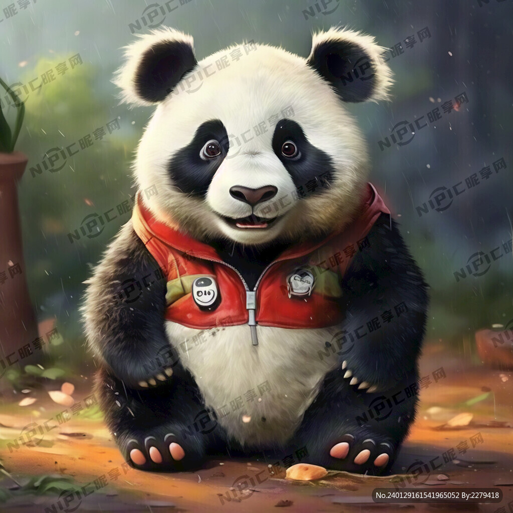 卡通熊貓