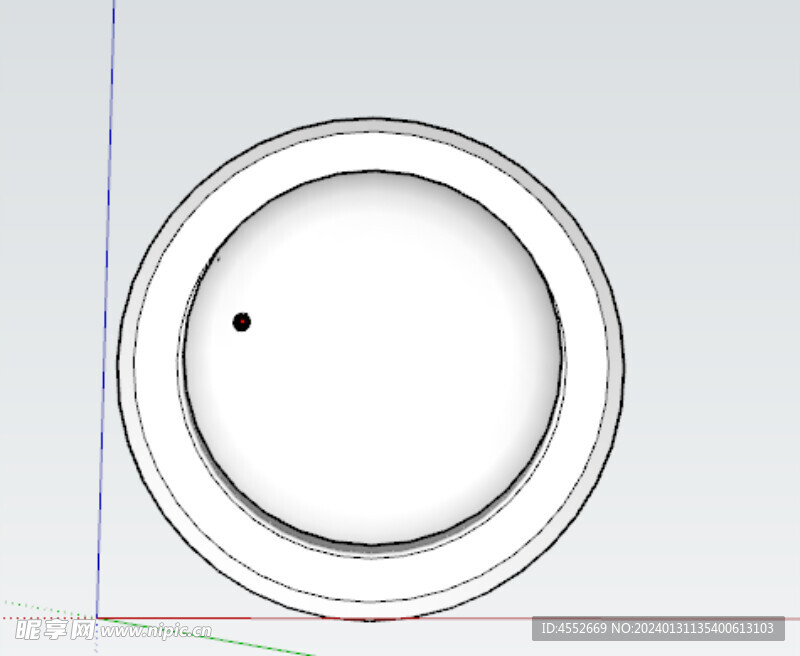 圆形散流器建模素材草图大师模型