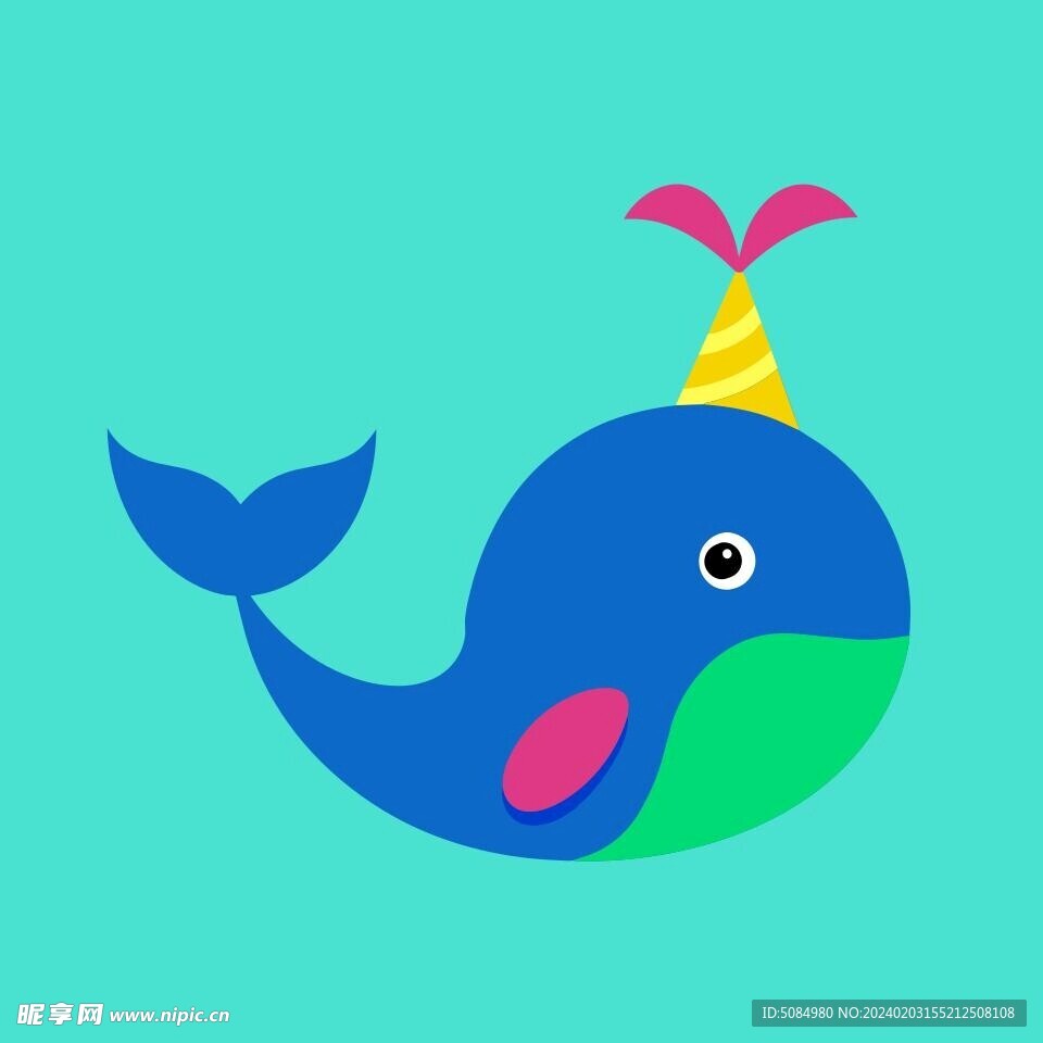 節日慶祝用的鯨魚素材