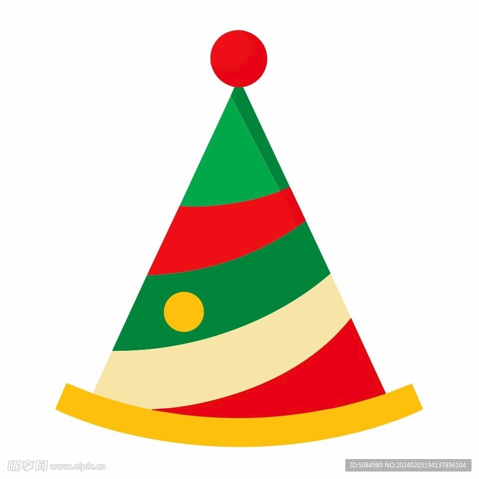 多彩节日素材圣诞帽