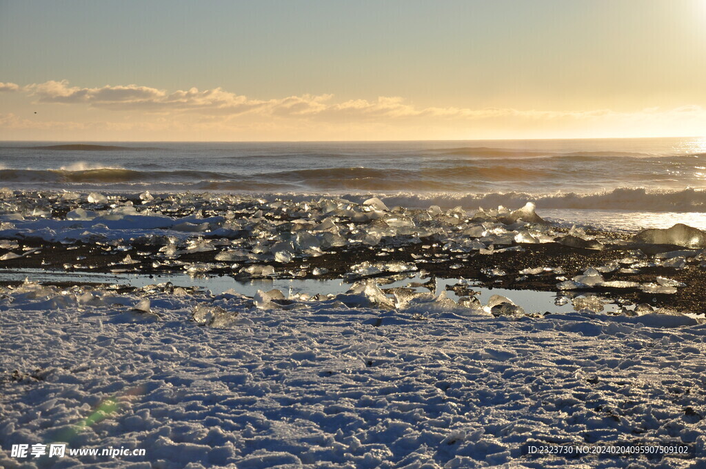 冰岛 钻石海滩