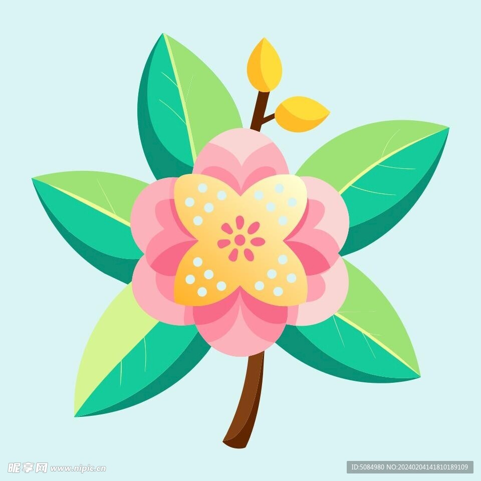 簡(jiǎn)潔的彩色節(jié)日素材梨花