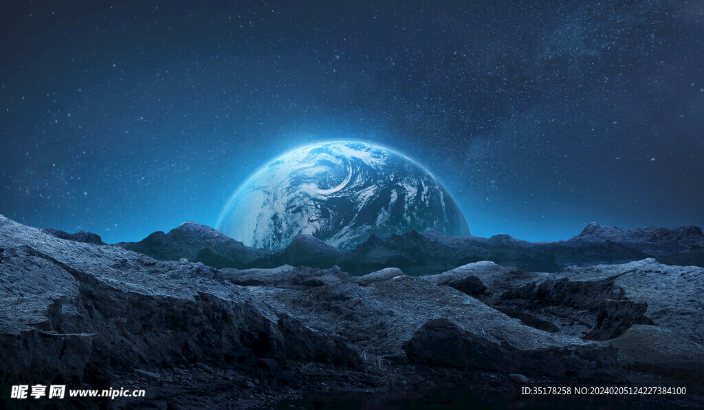 雪山星球背景