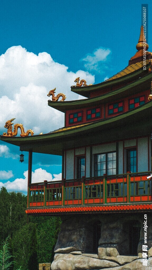 屋檐圖片