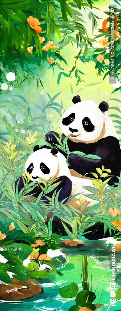 熊猫插图