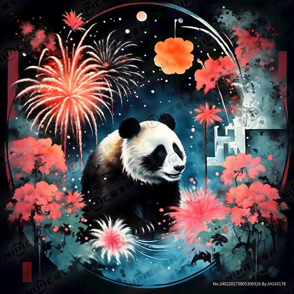 熊貓 煙花
