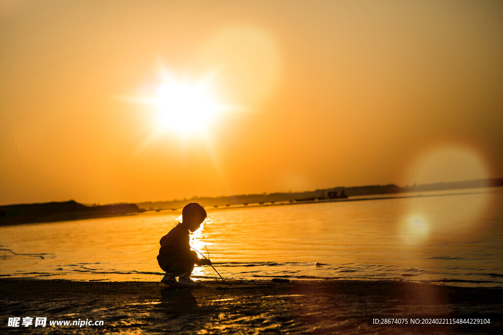 黄河夕阳