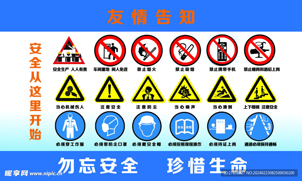 18类工程安全标识告知