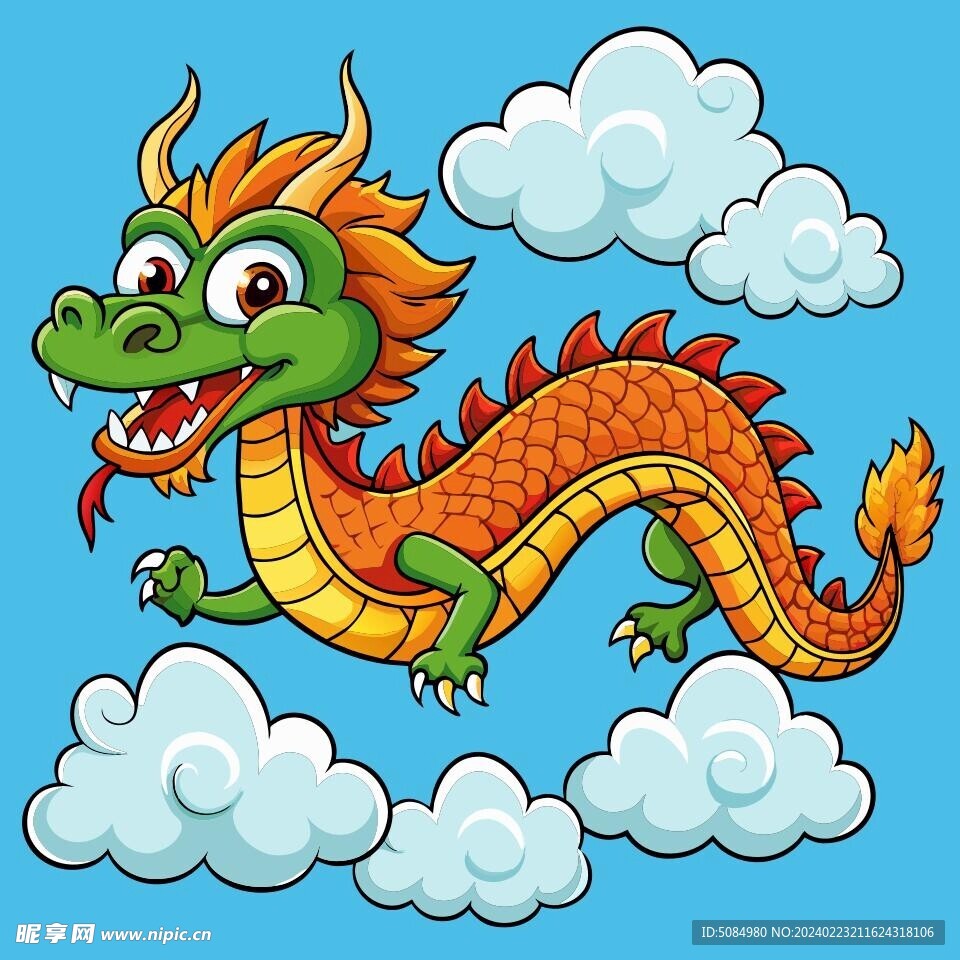 飛在空中的中國龍