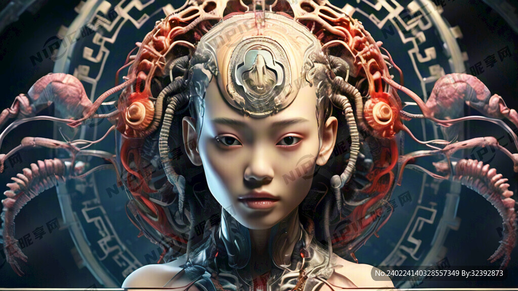 生命進(jìn)化 人類 胚胎 科技感