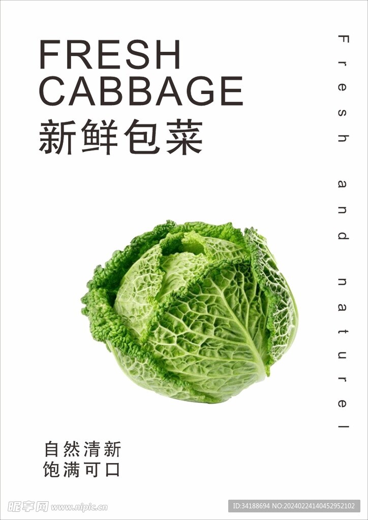 蔬菜海报 清新海报