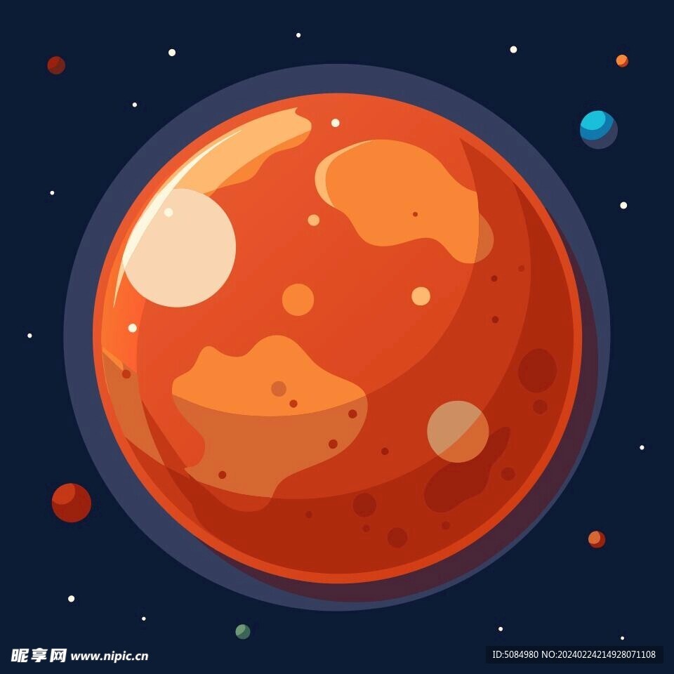 太空視角的火星