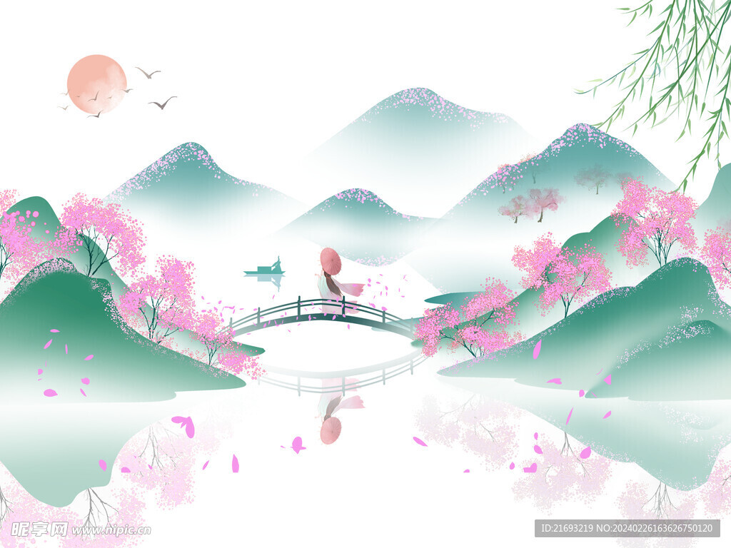  春游背景 