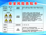 安全风险告知卡