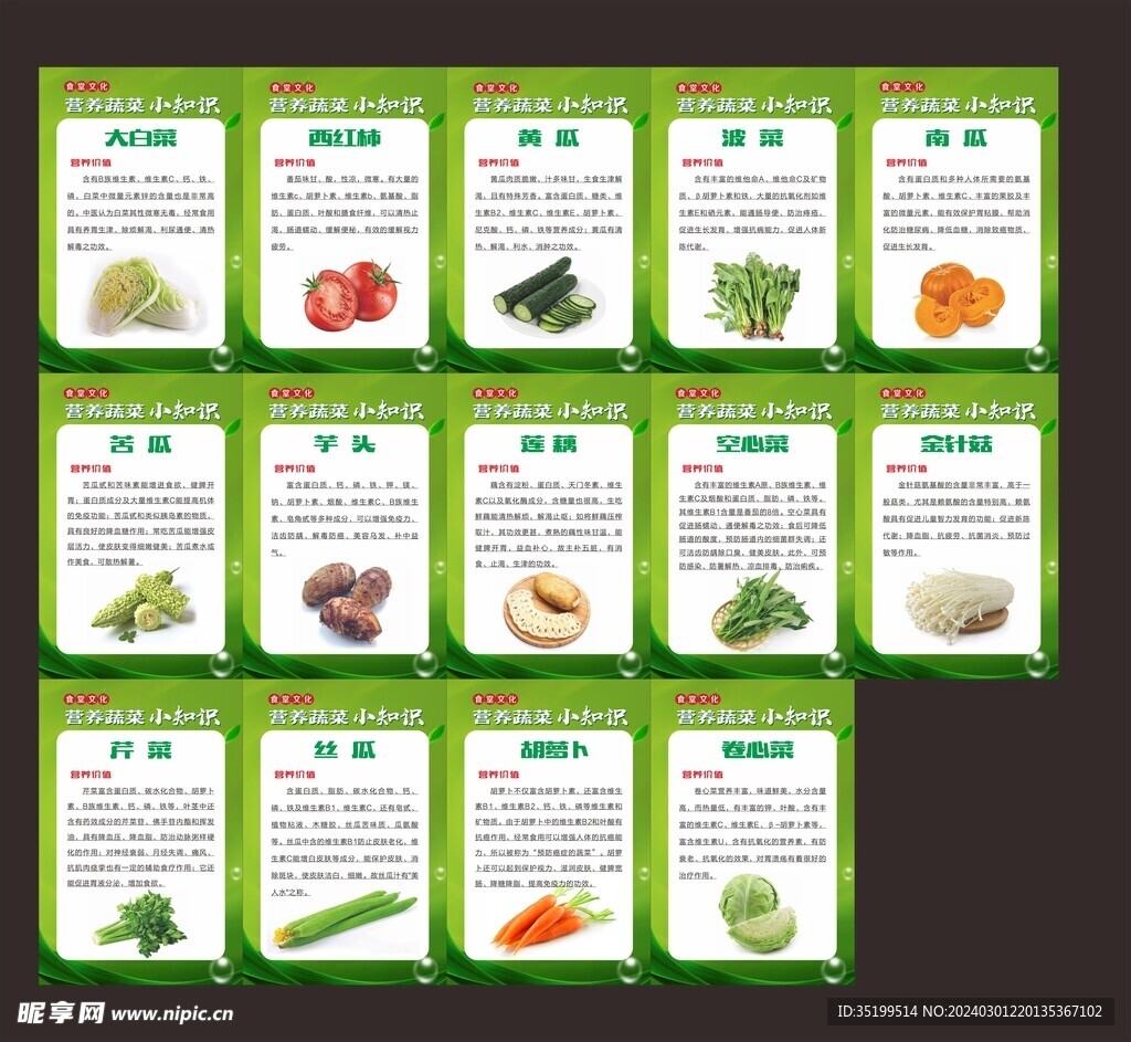 营养蔬菜小知识