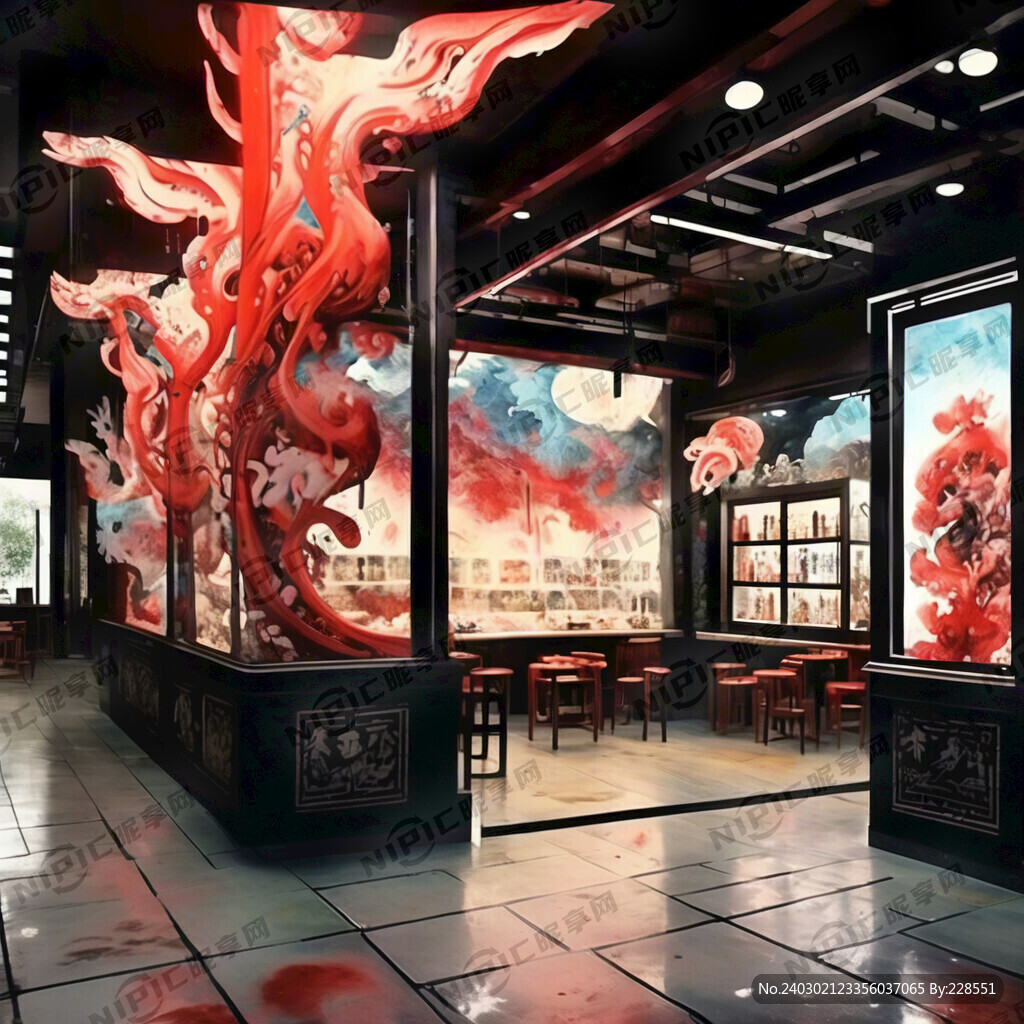 火鍋店  招牌  中國風