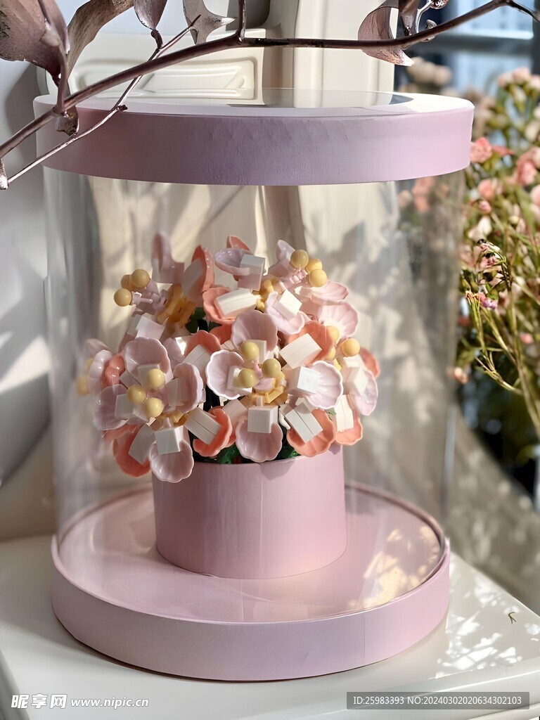 積木花筒