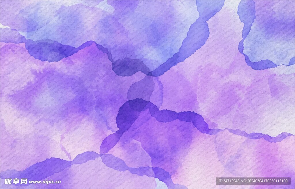浅紫色水彩水粉宣纸