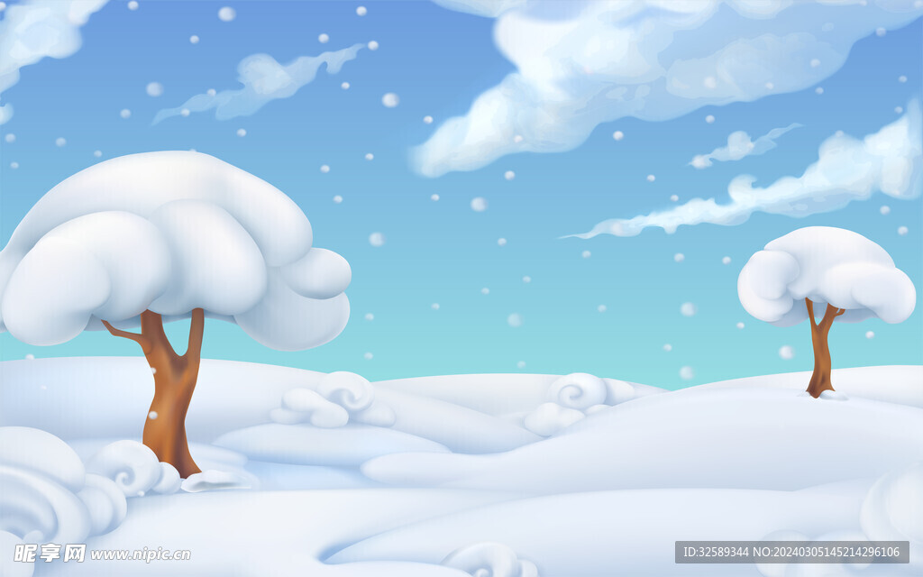 雪景背景