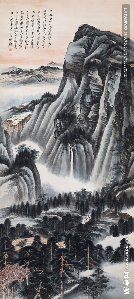 意境國畫山水畫