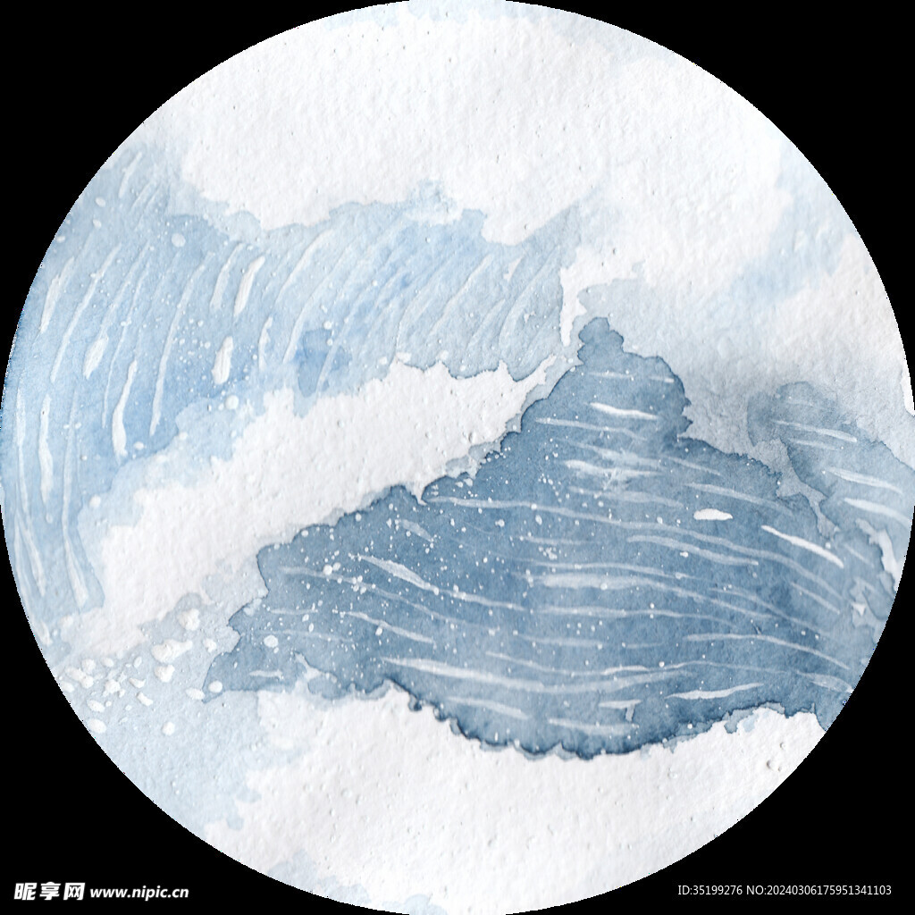 水彩山水畫