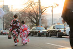 日本穿和服的女人