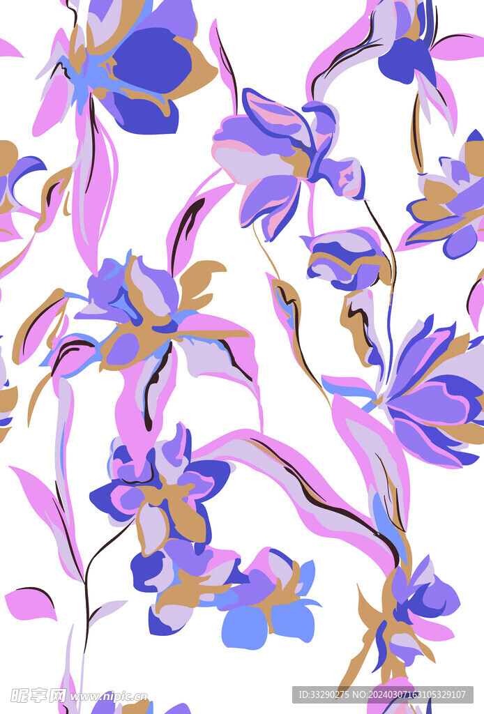 色塊花