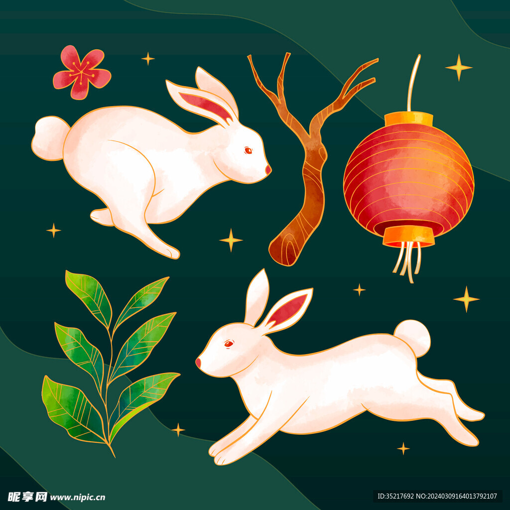 兔年插画图片