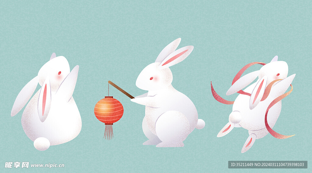 兔年兔子插画