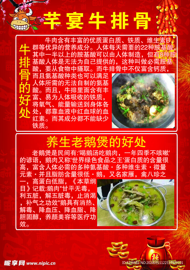 牛排骨  老鵝煲