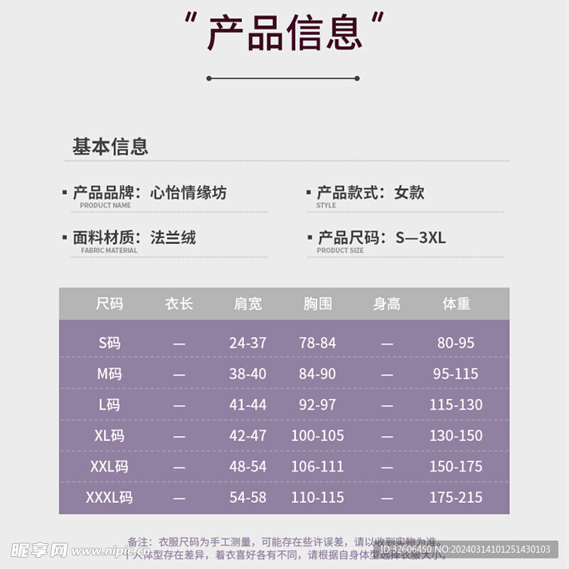 详情页产品信息模块