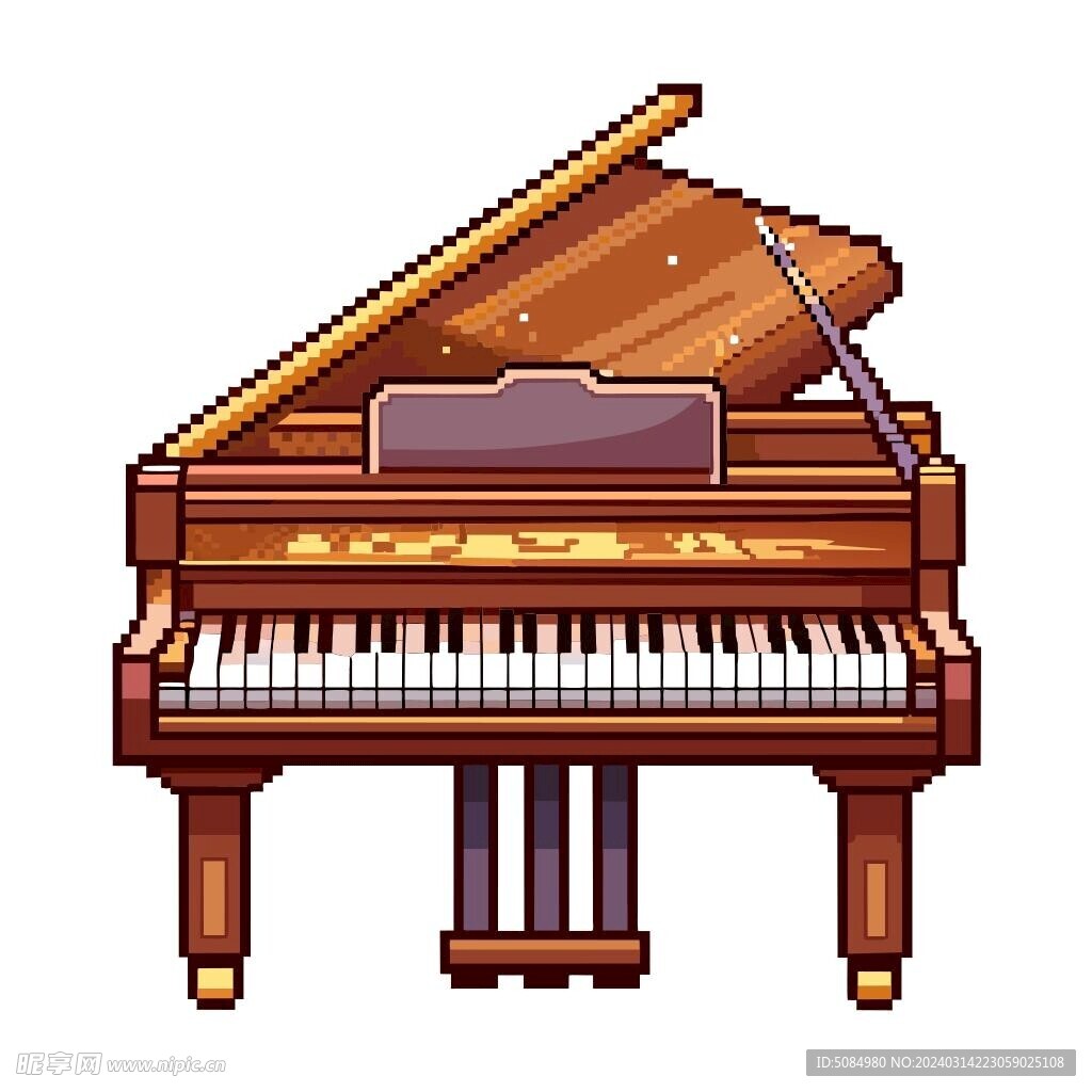 像素风格钢琴