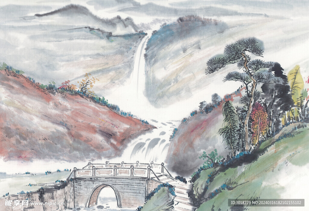          現代山水畫 