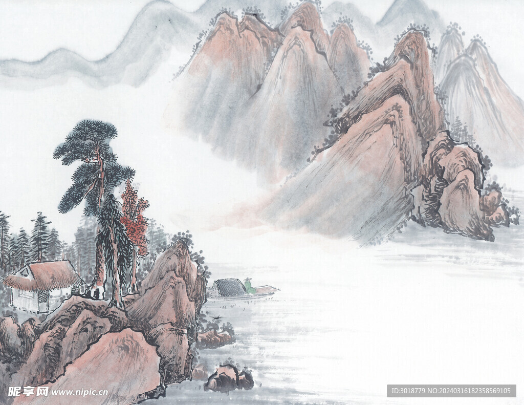          現代山水畫 