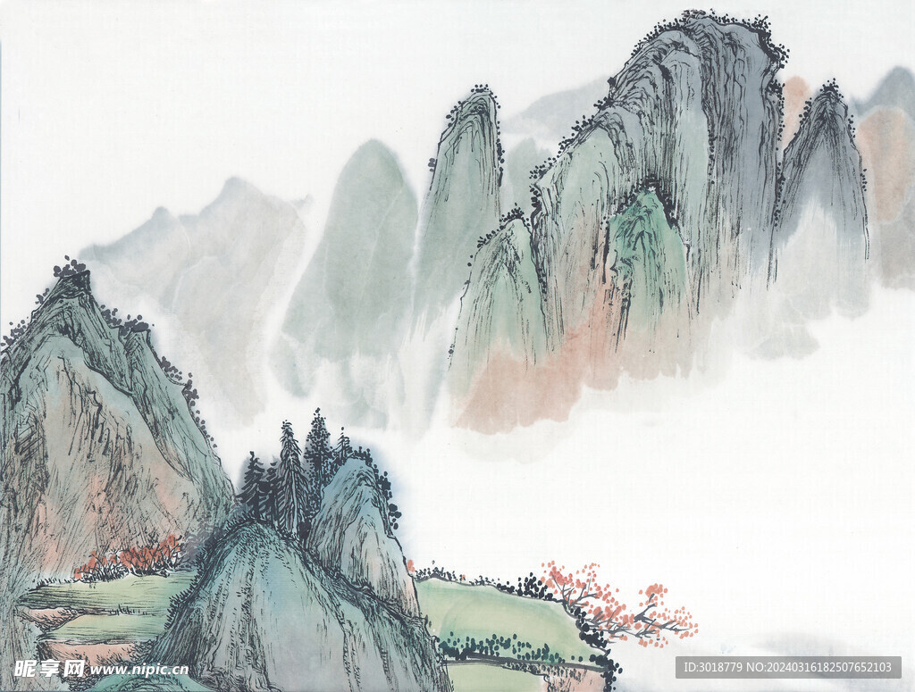          現(xiàn)代山水畫 