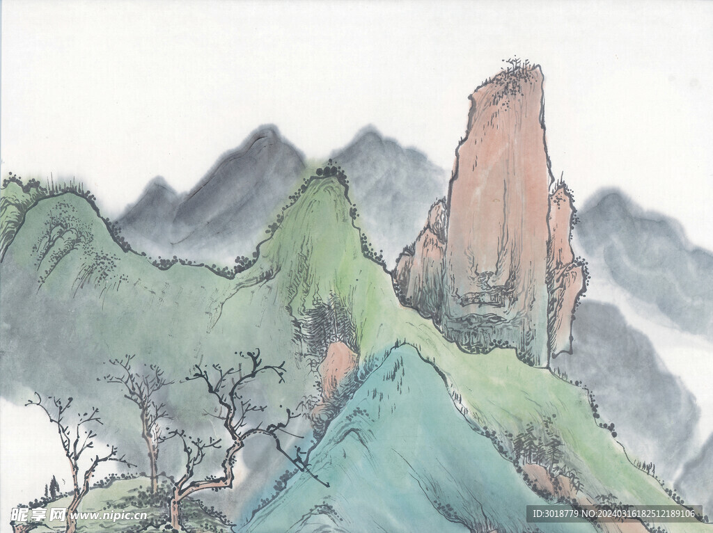          現代山水畫 