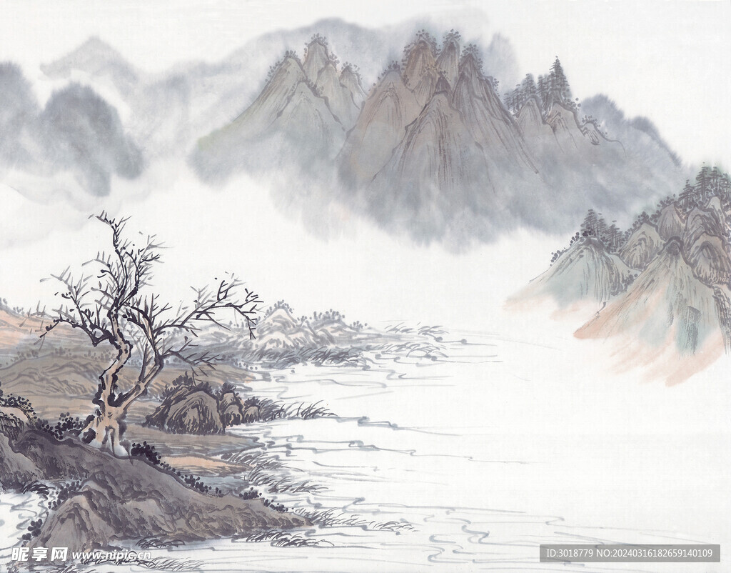          現代山水畫 
