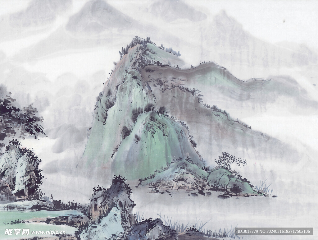          現代山水畫 