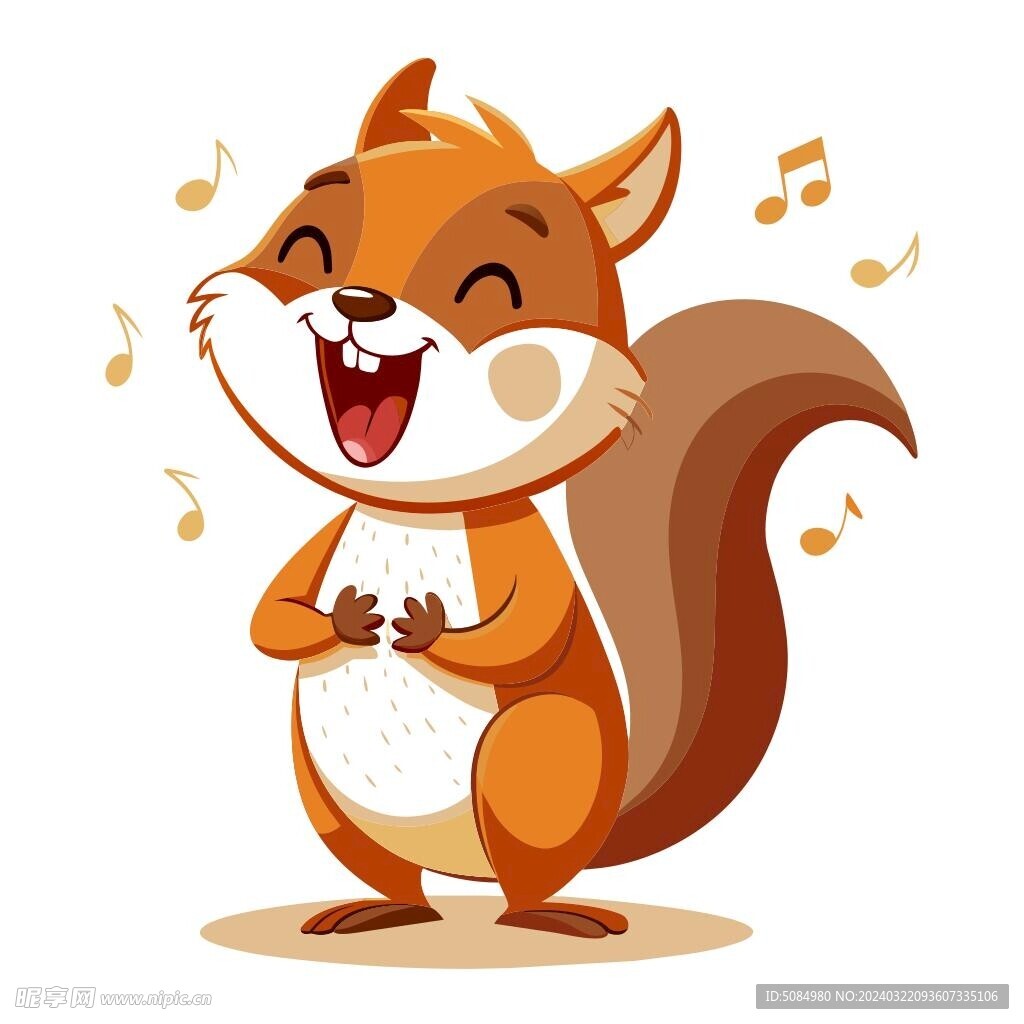 正在唱歌的松鼠