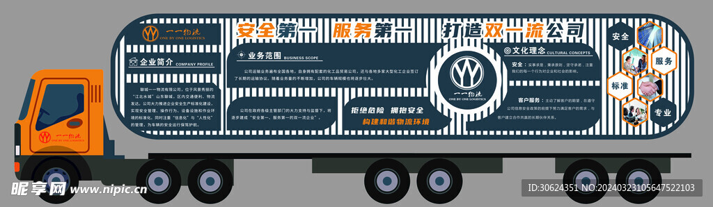 物流公司文化墻