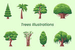 绿植树木插画